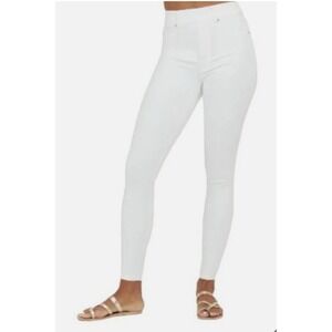 Spanx Pull On Jeans Womens Medium White‎ Performance Stretch Elastic